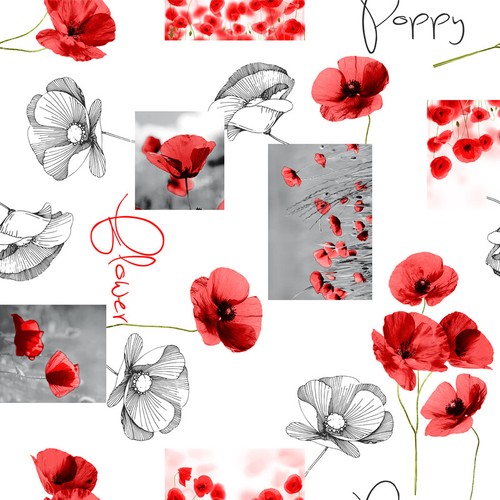 Table protector poppy flower - poppy,
