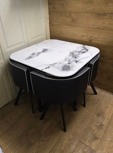 Wood marble dining table and - marble,