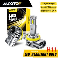 AUXITO H11 LED Headlight Hi/Low Beam Bulbs 200W 50000LM 6500K Canbus Error Free