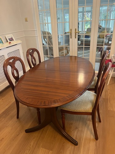 Extending mahogany dining - mahogany,