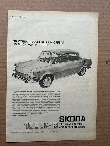 Skoda 1000mb - 1000mb, (1967)