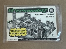 Micromodels Vintage Card Model Kit - Houses of Parliament,  Set ARCXIX,  SEALED