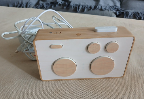 Wood digital alarm clock - digital,