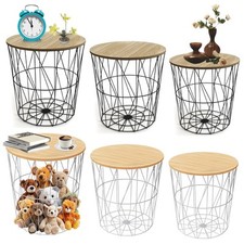 Metal Wire Table Coffe Table Side Table End Table Storage Tody Organziser Tabl