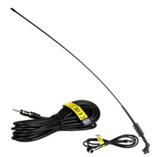 Car Aerial Antenna Radio Fm/Am Roof Fender Mast 80Cm + 4.5 Meter Extension Cable