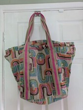 Preloved ROXY tote bag 100% cotton genuine beach summer trendy