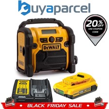 Dewalt DCR020 240v XR Compact DAB Digital Radio + 2.0AH 18v Battery + Charger