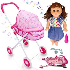 Baby Doll Pram Buggy Foldable