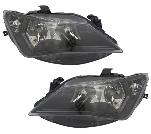 Headlight black clear glass - black,