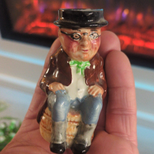 Miniature ceramic toby jug - miniature,