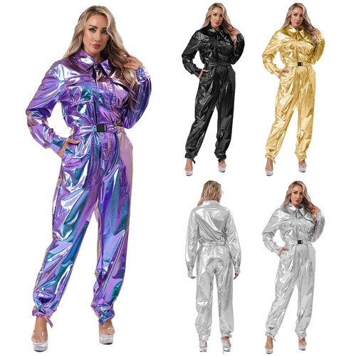 Women shiny bodysuit - women, metallic