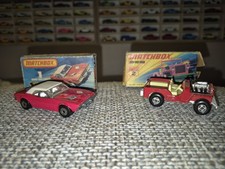 matchbox superfast no 1 dodge challenger and no2 jeep hot rod