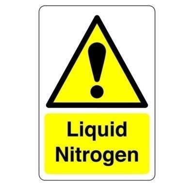 Liquid nitrogen sign pvc - nitrogen,
