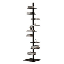 9 Tier Bookshelf, Metal Floor