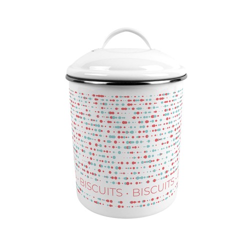 Retro dots biscuit tin - dots,