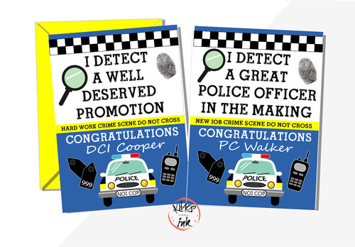 Police officer card