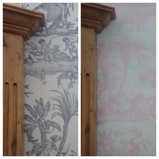  Country Scenes Wallpaper - Shabby Chic Wall Decor - Amelia * Toile De Jouy *