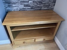 Solid Pine TV cabinet with drawers - 106 cm wide