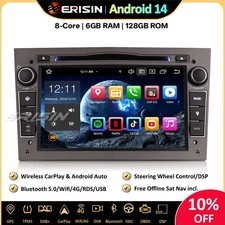 128GB Android 14 Car Stereo SatNav Vauxhall Astra Vivaro Corsa C/D Zafira Meriva