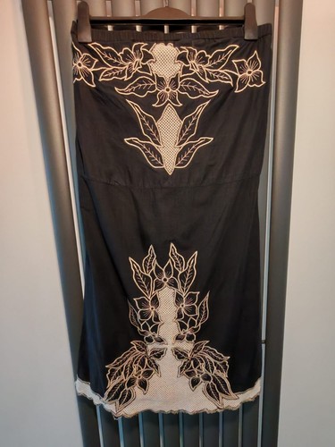 Topshop black embroidered - topshop,