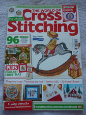 WORLD OF CROSS STITCHING MAGAZINE 365,  ROCKING HORSE, ICE RINK, NORTH POLE