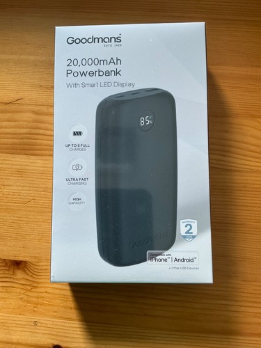 Goodmans 20000mah powerbank - goodmans,