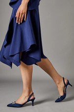 Coast Navy Court Shoes Womens Occasion Heels