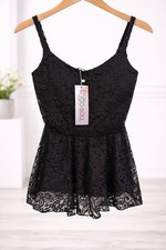 Tokyo Doll Black Lace Peplum
