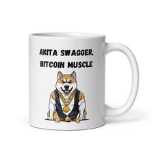 Akita Swagger Bitcoin Muscle