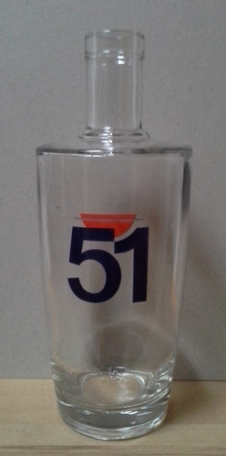 Tall round water carafe - round, pastis