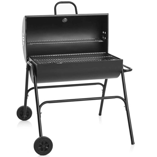 Large oil drum charcoal - oil,