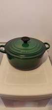 GREEN LE CREUSET CASSEROLE 20CM