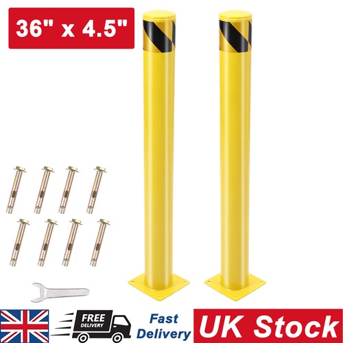 2pcs safety bollard steel - 2pcs,