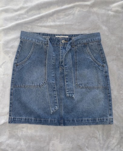 Ladies denim short skirt - denim,