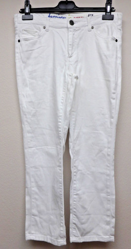 White stuff cropped jeans size - white,