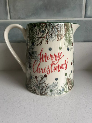 Merry christmas ceramic jug - christmas,