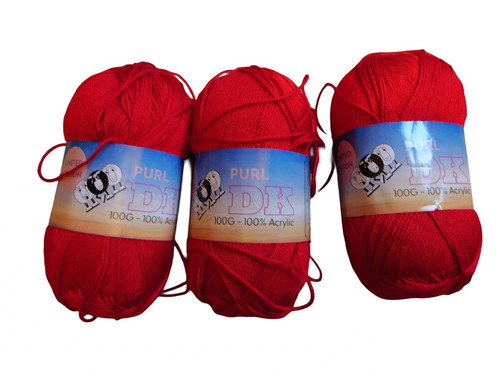 Acrylic yarn red - acrylic,