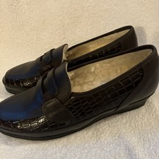 Ladies Damart Mock Croc Shoes