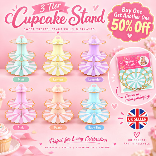 Tier cardboard cupcake stand - 3,