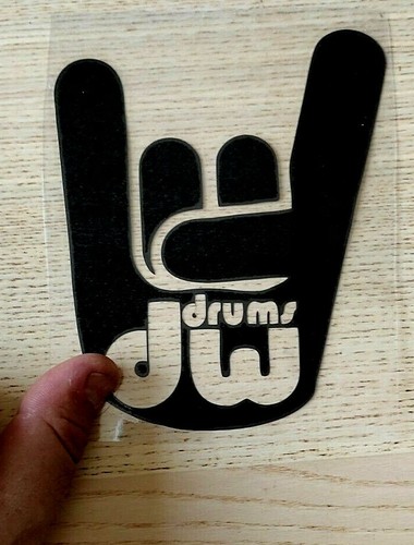 Black drums sticker - dw,