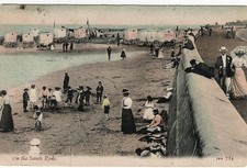 R 263 ISLE OF WIGHT - POSTCARD OF ON THE SANDS, RYDE, 1906 - Welch