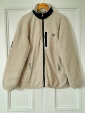 Eisenegger Sport Kleidling EGR Padded Cream Fleece Full Zip Jacket size Large