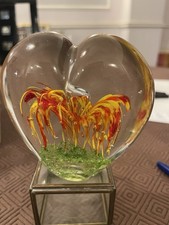 Paperweight Orange Fireworks