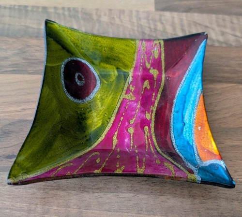 Colourful mosaic style glass - colourful,