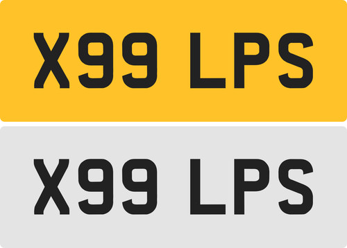 Lps private number plate - number,