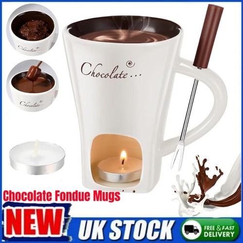 Chocolate fondue mugs - chocolate, mugs,