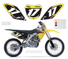 SUZUKI MOTOCROSS BACKGROUNDS NUMBER BOARDS MX GRAPHICS RM RMZ 65 85 125 250 450
