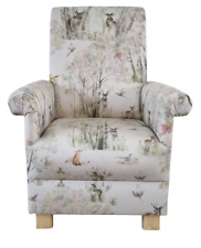 Voyage Enchanted Forest Fabric Child's Chair Kids Armchair Deer Fox Woodland New