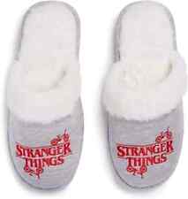 Ladies Stranger Things Cosy Home Warm Winter Slippers Indoor Home Slip On Mule