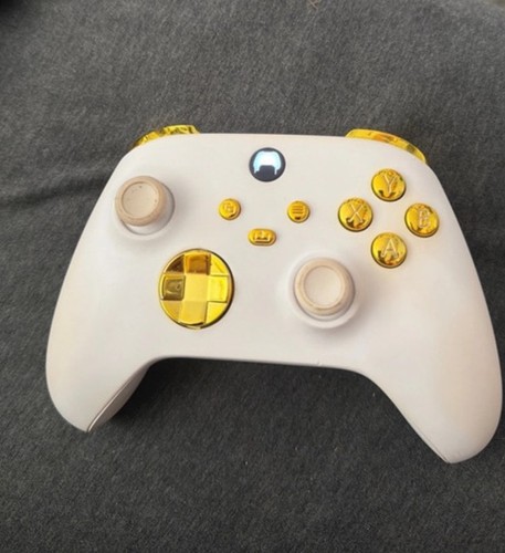 Custom white and gold - gold, xbox